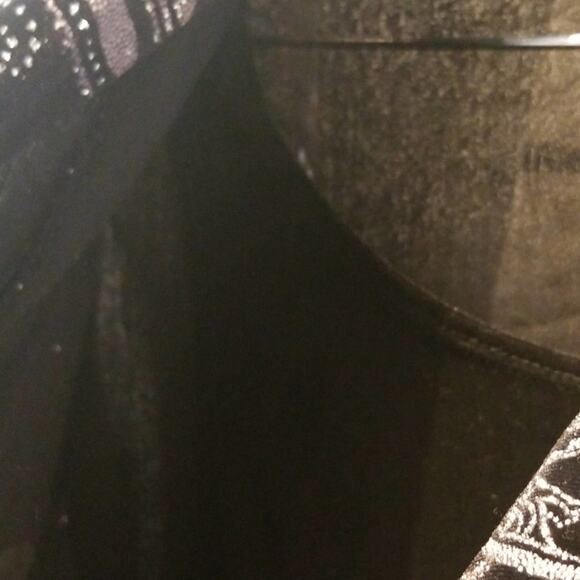 Elements Black Velvet Blazer Jacket Two in One Top Jacket Holiday Party Size M - Picture 6 of 7